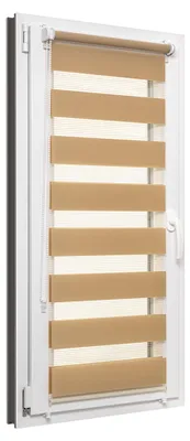 Produktbild von Doppelrollo Tag und Nacht 55x150 cm, Farbe Beige, Klemmfix ohne Bohren