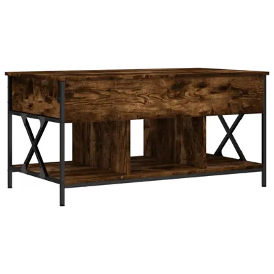 Produktbild von Couchtisch Räuchereiche 100x55x50 cm Holzwerkstoff und Metall