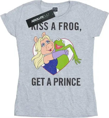 Produktbild von Disney - "The Muppets Kiss A Frog" T-Shirt für Damen BI49710 (S) (Grau)