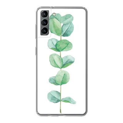 Produktbild von MuchoWow® Handyhülle Schutzhülle Hülle für Samsung Galaxy S21 Plus Aquarell - Eukalyptus - Pflanze Silikon Softcase Handy Hülle - Handy-Tasche