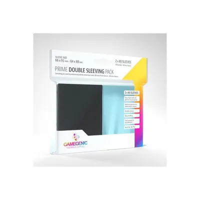 Productafbeelding van GGS10074ML - Verpakking met dubbele sleeves - Zwart/Transparant (2 x 80)