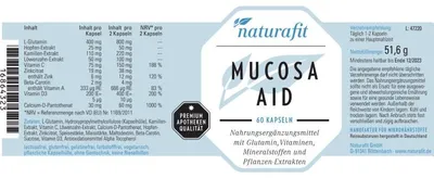 Produktbild von naturafit Mucosa AID, 60 St. Kapseln