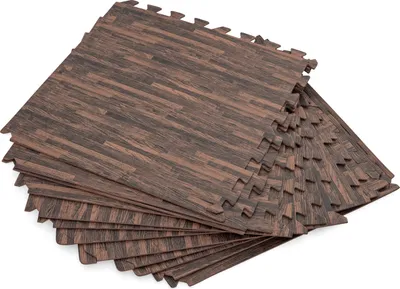Zdjęcie produktu dla Piankowa Mata pod basen ogrodowy Imitacja drewna 12 szt. 50x50cm BESTWAY