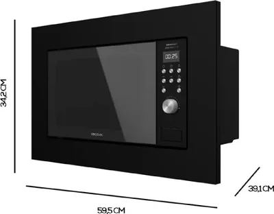 Produktbild von Cecotec Einbau-Mikrowellen mit Teller GrandHeat 2000 Built-in Black