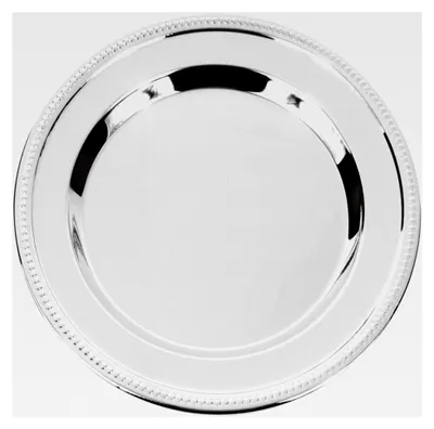 Produktbild von Platzteller 31 cm mit Perlrand, versilbert