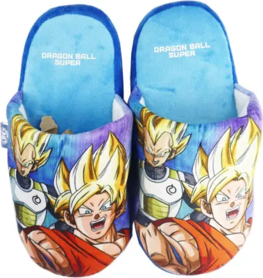 Produktbild von Dragon Ball Super Jungen Hausschuhe Slipper Schlüpfschuhe Pantoffeln – Hellblau / 36/37