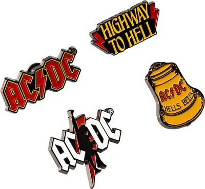 Zdjęcie produktu dla Erik Editores Ac/dc zestaw 4 pinów Jeden rozmiar