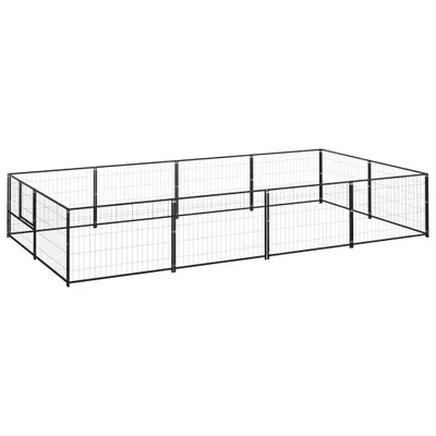 Obrázok produktu pre Koterec pre psy čierny 8 m² oceľ