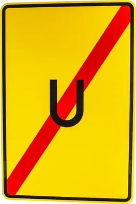 Produktbild von ORIGINAL Verkehrsschild 455.2 Ende der Umleitung nach StVO und RAL-Gütebedingungen Verkehrsschild Straßenzeichen Verkehrszeichen Schild Straßenschild Zusatzschild Verkehrsschilder 900 x 600 mm