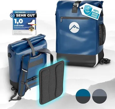 Image de Sac de voyage - imperméable - pièce unique - Gunmetal/Fiord
