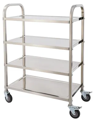 Immagine prodotto di Carrello da cucina in acciaio inossidabile con 4 ripiani