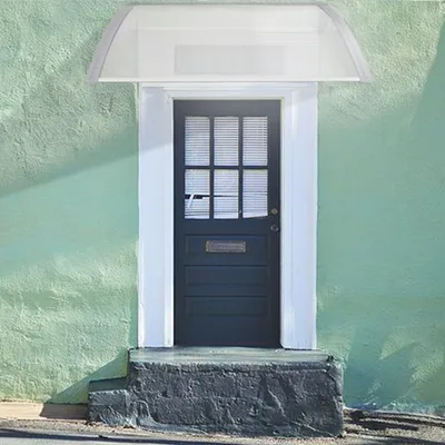 Produktbild von Vordach Haustür aus Polycarbona,Türvordach Haustürvordach Haustürdach Transparent 100x150cm