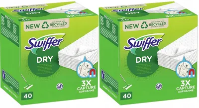 Produktbild von Swiffer Dry Staubbindetücher 2x 36 Stück Nachfüllpack Bodentücher