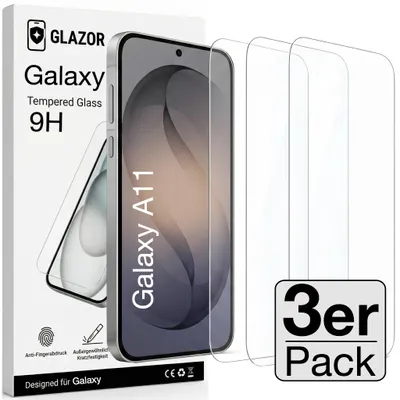 Produktbild von 3x Galaxy A11 Panzerglas Panzerfolie Schutzglas Display Glas Schutzfolie 9H