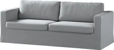 Produktbild von Dekoria Bezug für Karlstad 3-Sitzer Sofa nicht ausklappbar, lang, dunklegrau, Bezug für Sofahusse, Karlstad 3-Sitzer