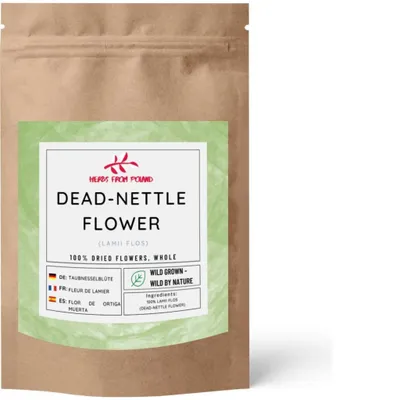 Produktbild von Herbs from Poland Taubnesselblüten – Sanft krampflösend, Unterstützen Atemwege & Blase, Für Frauengesundheit, 100% Natürlich – 100g