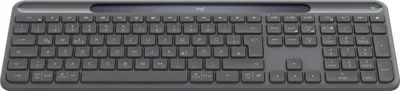 Obrázek produktu pro Logitech Signature Slim Solar+ K980 for Business, Plná velikost (100 %), Bezdrátový, RF bezdrátové + Bluetooth, Nůžkový spínač, QWERTZ, Grafit