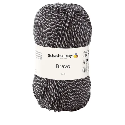 Immagine prodotto di Schachenmayr Bravo, filati per maglieria a mano da 50 g Graphite Mouline
