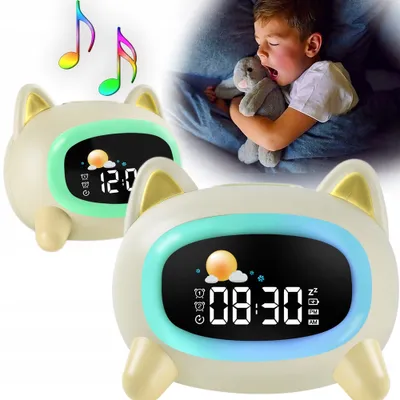 Produktbild von Wecker Nachttischlampe LED bunte Lampe für Kinder Baby Hund