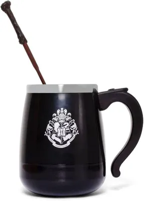 Produktbild von Harry Potter Kaffeebecher Fanartikel selbstrührende Hogwarts Tasse mit