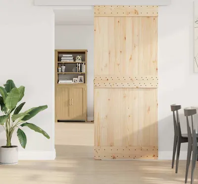 Obrázek produktu pro vidaXL Sada kování pro posuvné dveře 183 cm Stříbrná slitina hliníku