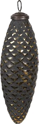 Immagine prodotto di Guaina natalizia Clayre & Eef 6x5x17 cm in vetro nero