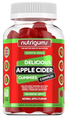 Obrázok produktu pre Nutrigums Apple Cider Complex, komplex jablčného octu, 60 želé cukrov