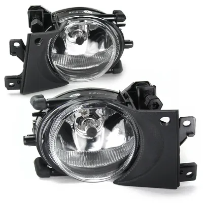 Produktbild von 2x Nebelscheinwerfer NSW Klarglas Chrom + Birnen H8 für BMW 5er E39 Facelift