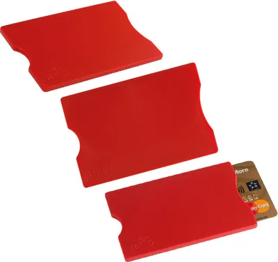 Produktbild von 5x RFID Kartenetui / Farbe: rot