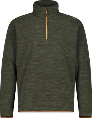 Image de Sweat CMP Melange ArcticFleece® Man 34G4897 olive mel. Demi-fermeture éclair 50