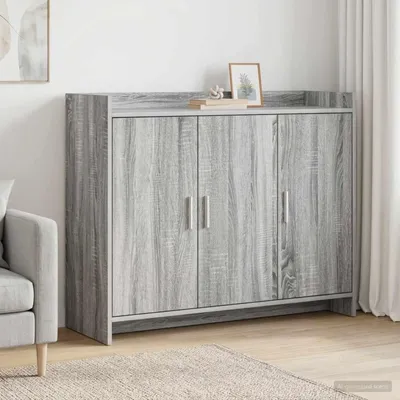 Immagine prodotto di Credenza vidaXL Grigio Sonoma 98,5 x 33 x 80 cm in materiale derivato dal legno
