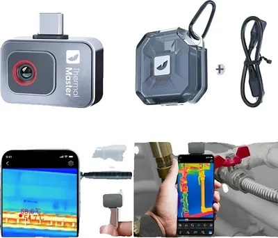 Image de Caméra thermique, version portable, supporte Android 60 et plus, compatible avec les applications, P2Android