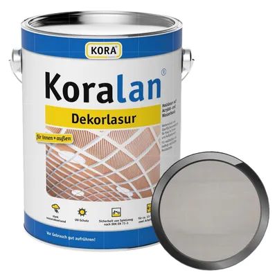 Produktbild von KORA Koralan Dekorlasur 0.75 Liter Silber