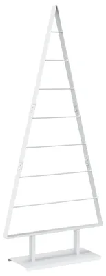 Image de Arbre de Noël en métal vidaXL KUOPIO, 150 cm, acier, blanc