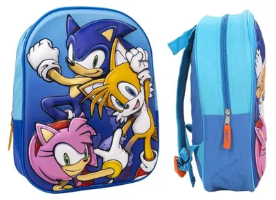 Productafbeelding van Omgoods - 3D Rugzak voor Kinderen met Sonic Design, 31 cm