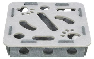 Produktbild von Katzenspielzeug Trixie Hole'n'Roll Box 30 x 30 x 7,5 cm Grau