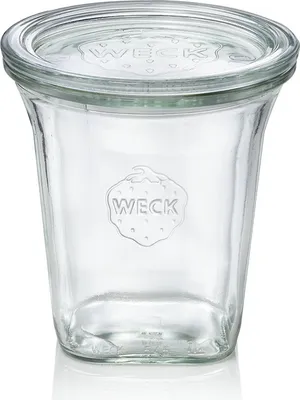 Produktbild von 48x Weck Glas Quadroglas mit Deckel Quadro 545 ml
