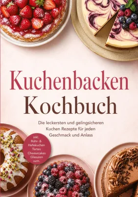 Produktbild von Kuchenbacken Kochbuch: Die leckersten und gelingsicheren Kuchen Rezepte für jeden Geschmack und Anlass - inkl. Rühr- & Hefekuchen, Tartes, Cheesecakes, Glasuren uvm.