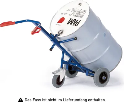 Produktbild von Rollcart Fasskarre 1 Stützrad, Typ:Vollgummiräder
