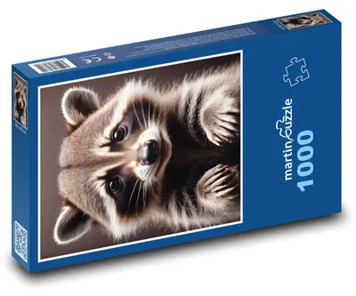 Obrázok produktu pre Puzzle 1000 Roztomilý portrét medvedíka čistotného - martinpuzzle