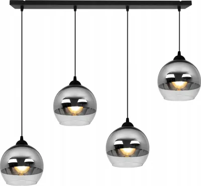 Image de Suspension Élégante, Lampe En Verre, Chrome, Led