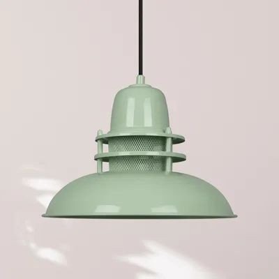 Produktbild von Pendelleuchte I Leuchtturm I Wohnzimmer, E27, Ø34 Vintage Hängeleuchte Deckenleuchte Metall, Wohnzimmerlampe Hängelampe, Minze