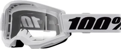 Zdjęcie produktu dla Gogle motocyklowe 100% MX Cross gogle Strata 2 Junior bezbarwne FA23