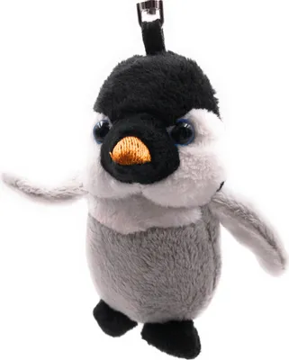 Produktbild von Onwomania Plüsch / Kuschel / Stoff Tier Schlüsselanhänger Pinguin Baby 15 cm
