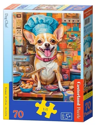 Obrázok produktu pre Puzzle Dog Chef 70 elementów Castorland
