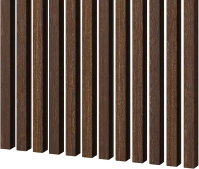 Zdjęcie produktu dla MEBANO 72 Szt. Lameli Ściennych MDF Premium 275 x 3 x 3,8 cm Orzech 3D