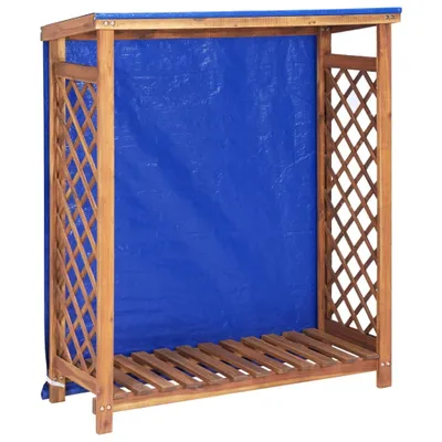 Produktbild von Kaminholzregal 105x38x115 cm Akazie Massivholz