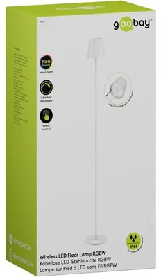 Produktbild von Kabellose LED-Stehleuchte, Größe XL, 122 cm, RGBW, weiß