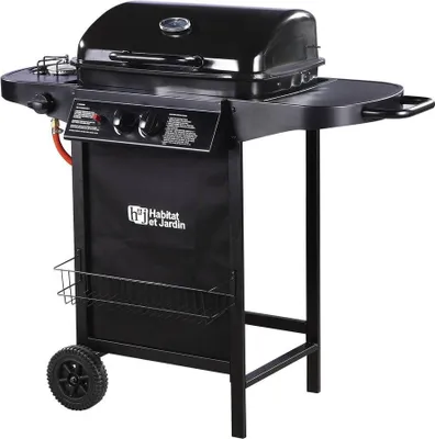 Produktbild von Gasgrill "Party 3" - 3 Brenner davon 1 Seitenbrenner - 9,38 kW - Schwarz