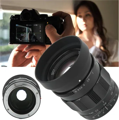 Obrázek produktu pro Objektiv fotoaparátu, hliníková slitina, 50 mm, F1,1, bajonet E, velká clona, manuální zaostřování, příslušenství pro A6000